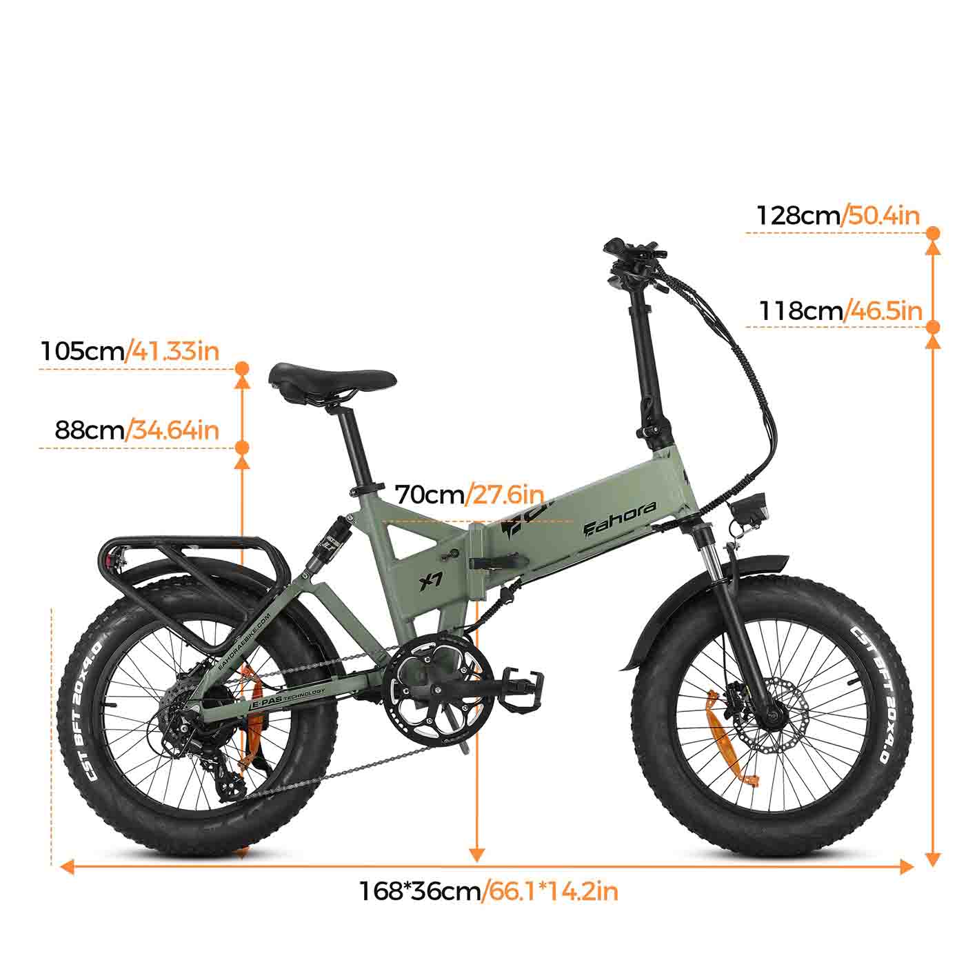 X7 electric folding bike