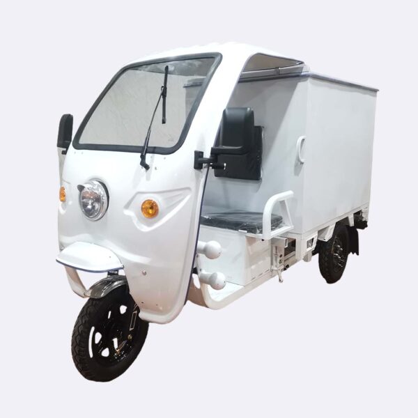 Electric Tricycle Delivery Cargo with Closed Van