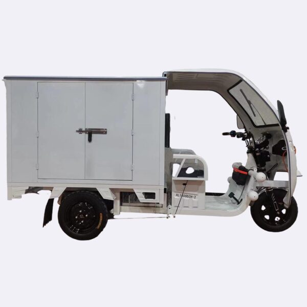 Electric Tricycle Delivery Cargo with Closed Van